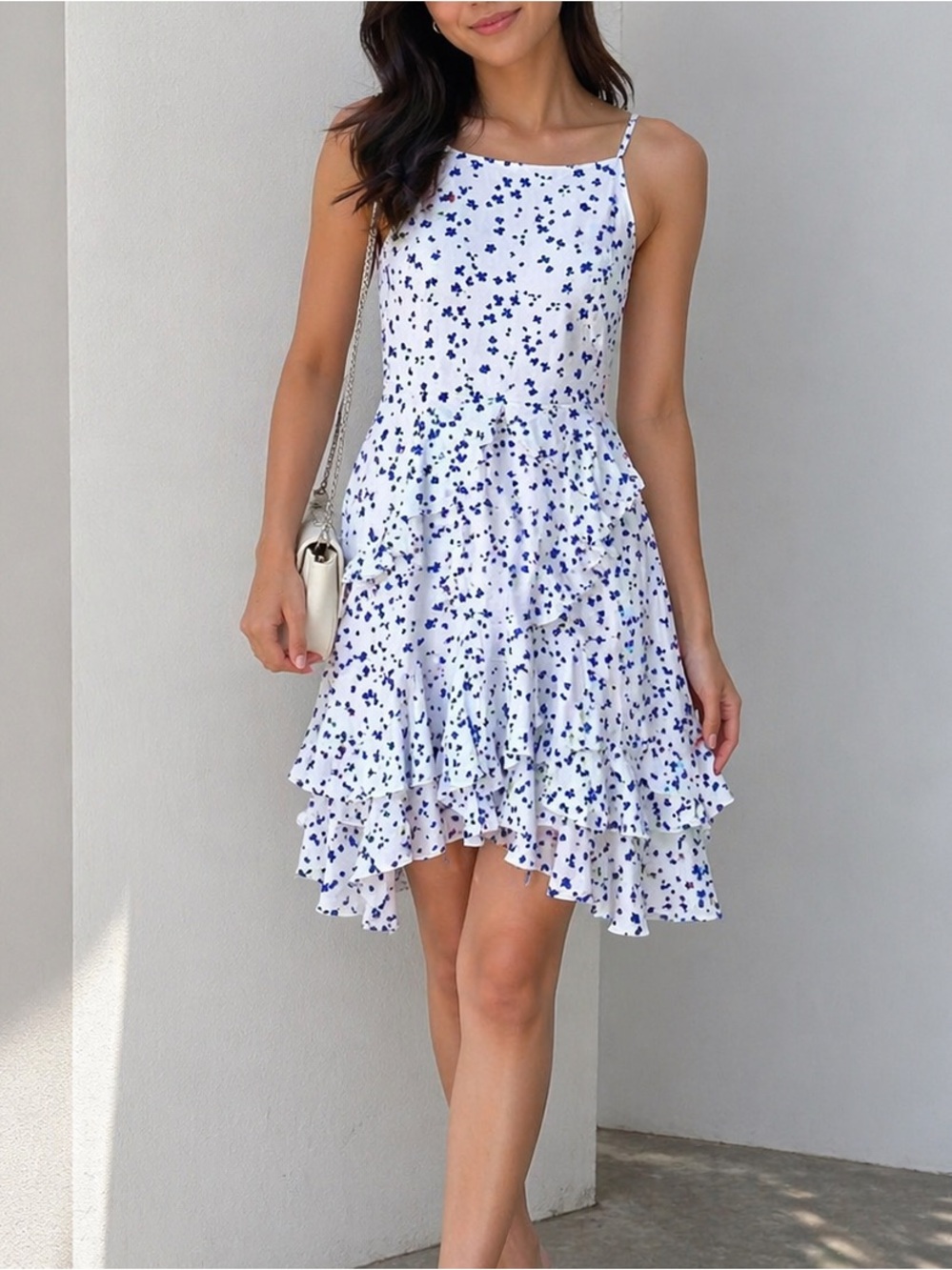 Banana Republic Dress with Blue Floral Size 0